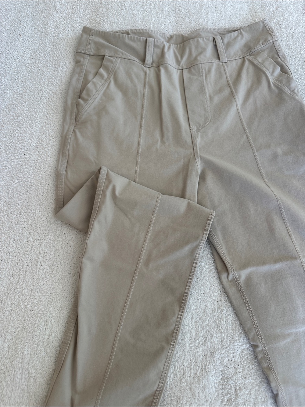 Frank & Eileen Cropped Ankle Pants in Light Taupe